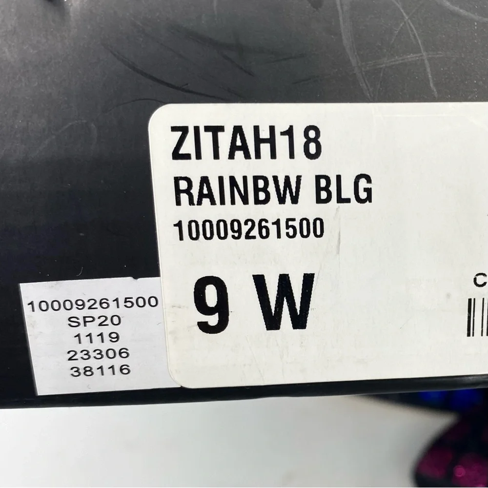 INC International Concepts Zitah Rainbow Rhinestone Heels New Size 9 Pumps